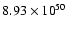 $ 8.93\times{10}^{50}$
