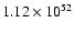 $ 1.12\times{10}^{52}$