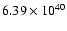$6.39\times{10}^{40}$