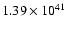 $1.39\times{10}^{41}$