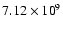 $7.12\times{10}^9$