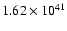 $1.62\times{10}^{41}$