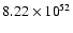 $ 8.22\times{10}^{52}$