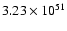 $ 3.23\times{10}^{51}$