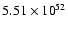 $ 5.51\times{10}^{52}$
