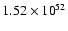 $ 1.52\times{10}^{52}$