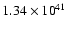 $1.34\times{10}^{41}$