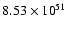 $ 8.53\times{10}^{51}$