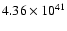 $4.36\times{10}^{41} $