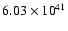 $6.03\times{10}^{41}$