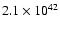 $2.1\times{10}^{42}$