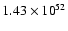 $ 1.43\times{10}^{52}$