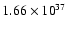 $1.66\times{10}^{37}$