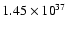 $1.45\times{10}^{37}$