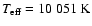$T_{\rm eff} = 10~051~{\rm K}$