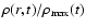 $\rho (r,t)/\rho _{\rm max}(t)$