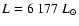 $L = 6~177~{L}_{\odot}$