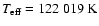$T_{\rm eff} = 122~019~{\rm K}$