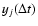 $y_{j}(\Delta t)$
