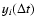 $y_i(\Delta t)$
