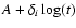 $A+\delta_i \log(t)$