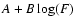 $A+B \log(F)$
