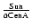 $\frac{\rm Sun}{\alpha \rm Cen A}$