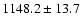 $1148.2 \pm 13.7$
