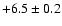 $+6.5 \pm 0.2$
