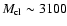 $M_{\rm cl} \sim3100$
