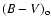 $(B - V)_{\rm o}$