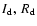 $I_{\rm d},\: R_{\rm d}$