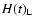 $H(t)_{\rm L}$