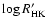 $\log R^\prime_{\rm HK}$