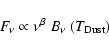 \begin{displaymath}F_{\nu} \propto {\nu}^{\beta}~B_{\nu}~(T_{\rm Dust})
\end{displaymath}