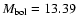 $M_{\rm bol}=13.39$