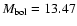 $M_{\rm bol}=13.47$