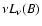 $\nu {L_\nu}(B)$