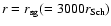 $r = {r_{\rm sg}}(=3000 {r_{\rm Sch}})$