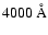 $4000 ~{\rm\AA}$