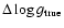 $\Delta \log g_{\rm true}$