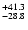 $\rm ^{+ 41.3}_{-28.8}$