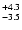 $\rm ^{+ 4.3}_{ -3.5}$