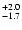 $\rm ^{+ 2.0}_{ -1.7}$