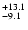 $\rm ^{+ 13.1}_{ -9.1}$