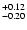 $\rm ^{+ 0.12}_{-0.20}$