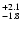 $\rm ^{+ 2.1}_{ -1.8}$