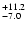 $\rm ^{+ 11.2}_{ -7.0}$
