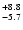 $\rm ^{+ 8.8}_{ -5.7}$