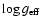 $\log g_{\rm eff}$